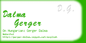 dalma gerger business card